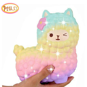 jumbo sheep alpaca squishy cute galaxy slow rising animal squishy squish wholesale exquisite kids gift - Ravji Store