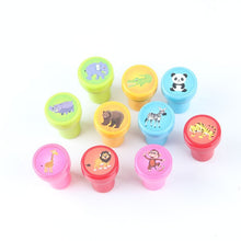 Load image into Gallery viewer, 10pcs/Set Children Toy Stamps Cartoon Animals Fruits Kids Seal For Scrapbooking Stamper DIY Cartoon Stamper Toys - Ravji Store
