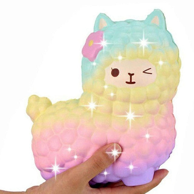 jumbo sheep alpaca squishy cute galaxy slow rising animal squishy squish wholesale exquisite kids gift - Ravji Store