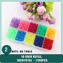 Load image into Gallery viewer, Children Beads Crafts for Kids 5200pcs DIY Beads Crystal Creative Material Kids Beads Water Spray Magic Puzzle Toys for Children - Ravji Store
