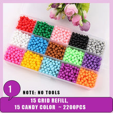 Load image into Gallery viewer, Children Beads Crafts for Kids 5200pcs DIY Beads Crystal Creative Material Kids Beads Water Spray Magic Puzzle Toys for Children - Ravji Store
